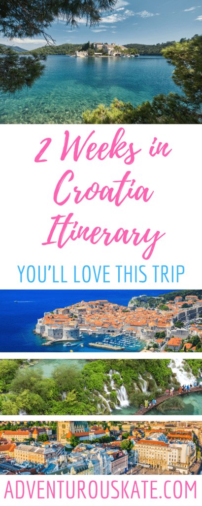 travel itinerary croatia